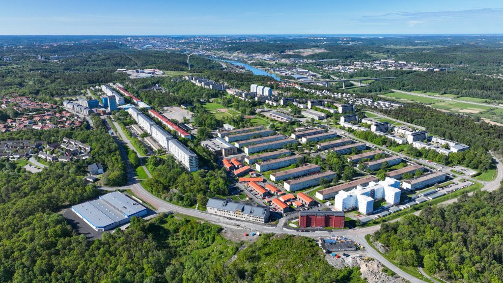 Flygbild över Gårdsten