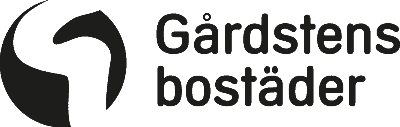 Gårdstensbostäder logo svart