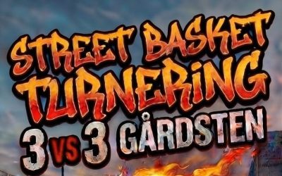 Streetbasket turnering på den nya basketplanen i Dalen