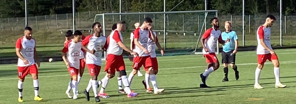 Gårdsten FC har precis tagit ledningen med 1-0 mot Annedal FF.