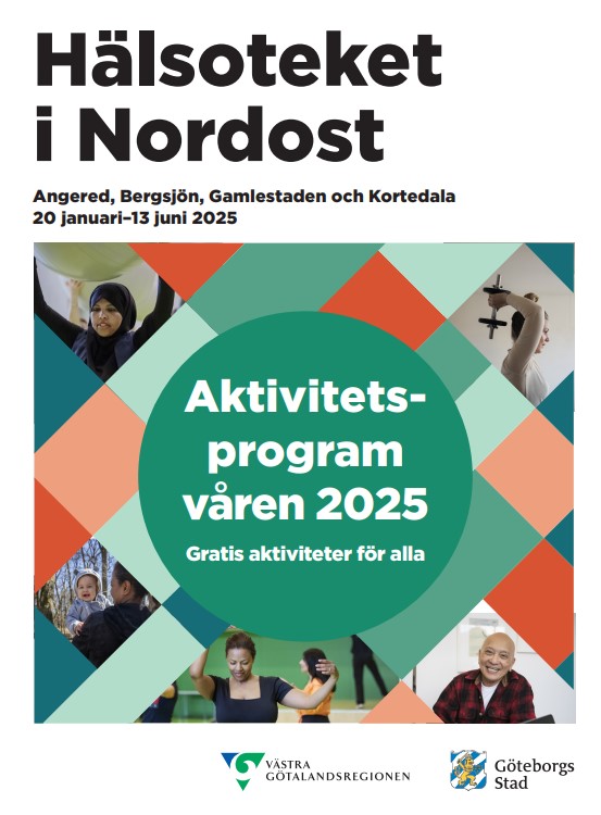 Framsidan på Hälsoteket i Nordost program för våren 2025